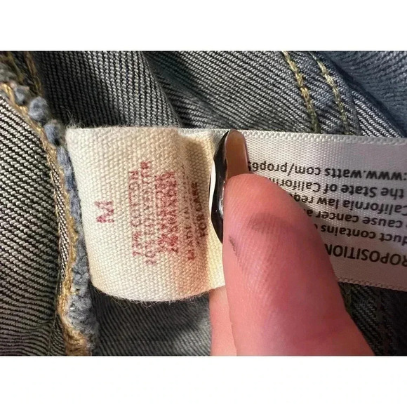 Wish list, denim skirt size medium button front detail - Picture 4 of 5